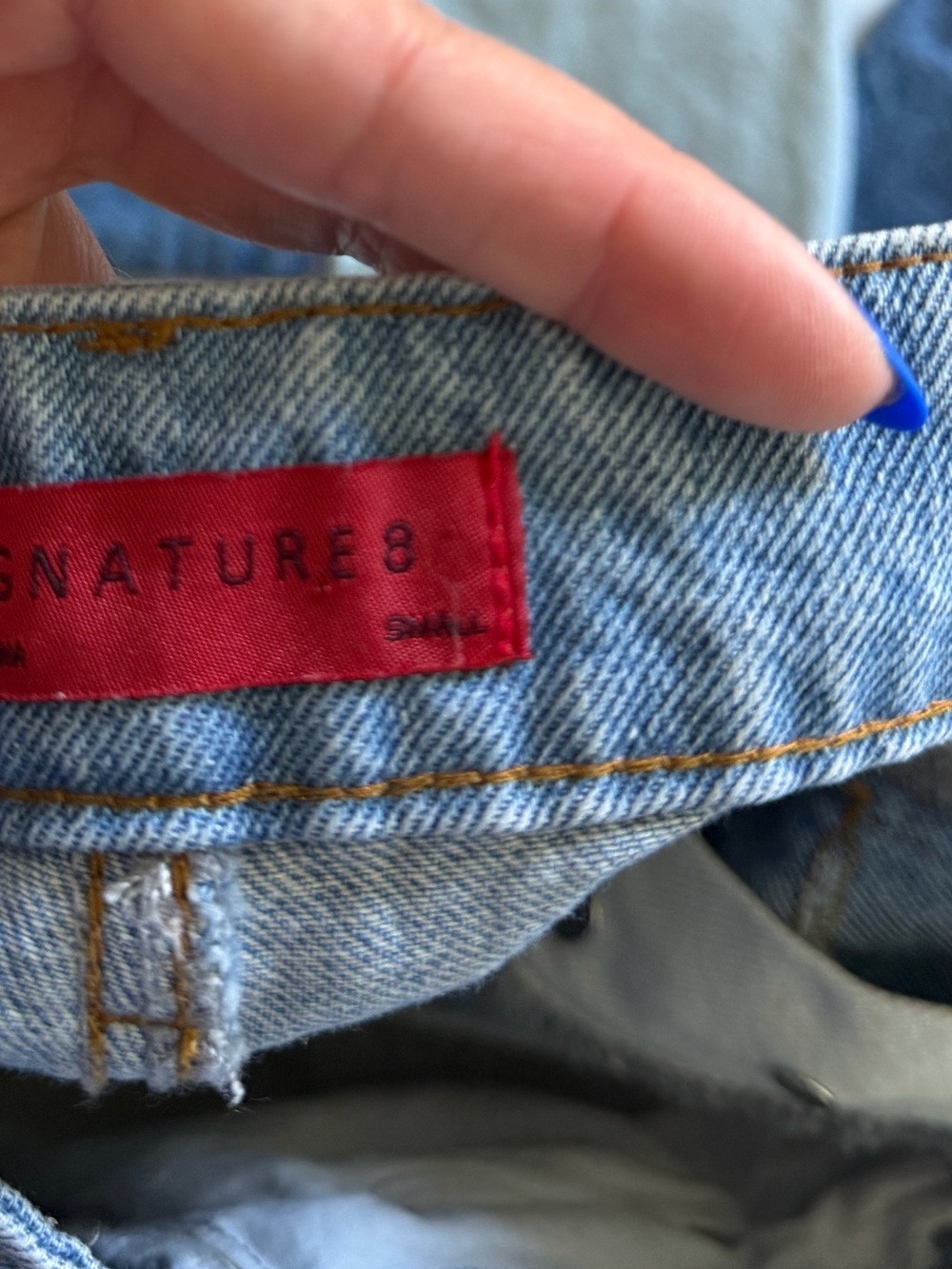 Signature8 Patchwork Loose Fit High Waisted Denim - Picture 7 of 12